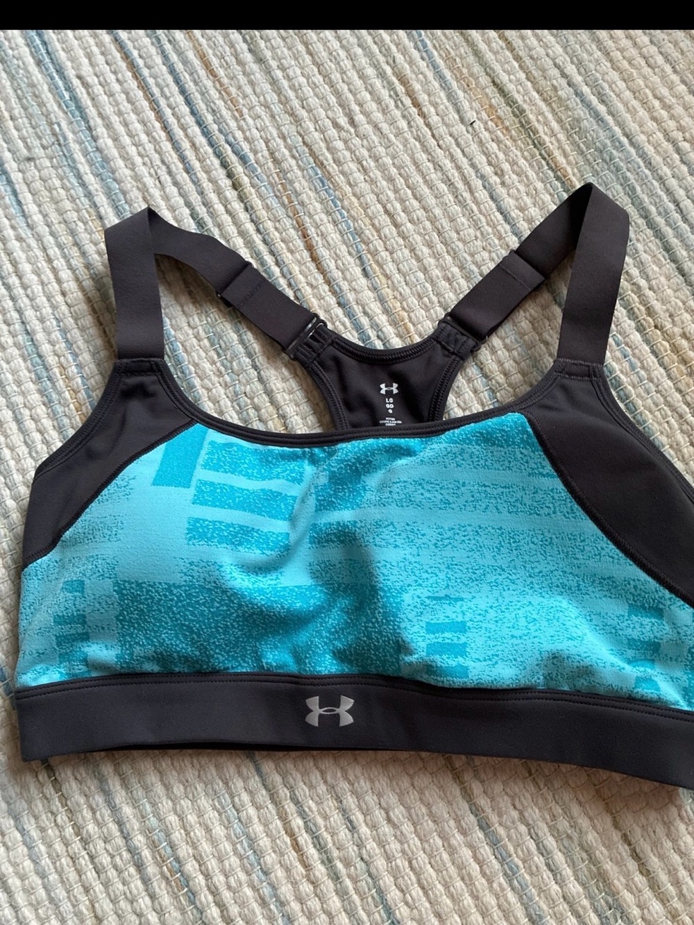 LG Blue & Black Racerback Sports Bra